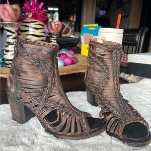 Freebird by Steven Brown Braided Heeled Boots